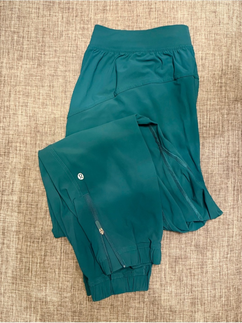 lululemon athletica Teal Track Joggers with Ankle Zips